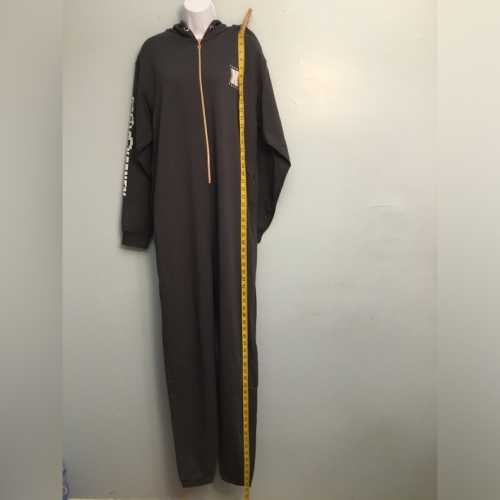 Savage X Fenty Charcoal Hoodie with Gold Accents